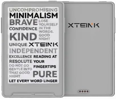 XTEINK X3 eBook Reader  Developer Edition   3 7 Pocket E Ink eReader  Ultra Thin 0 2  2 oz  Magnetic Ready Pogo Pin Charging  Gyroscope Page Turn  Distraction Free Reading  16GB  Mist Gray