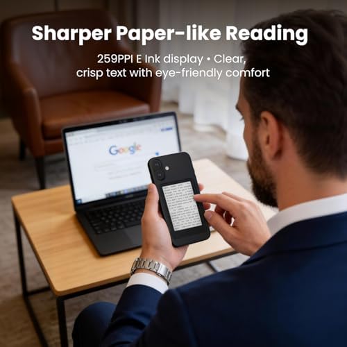 XTEINK X3 eBook Reader  Developer Edition   3 7 Pocket E Ink eReader  Ultra Thin 0 2  2 oz  Magnetic Ready Pogo Pin Charging  Gyroscope Page Turn  Distraction Free Reading  16GB  Mist Gray