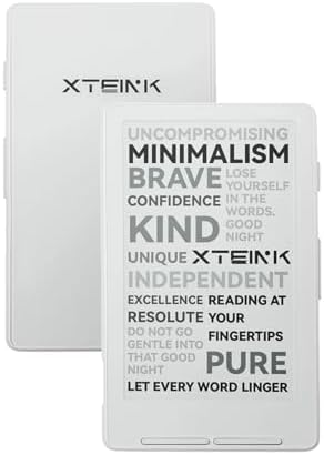 XTEINK X4 E Book Reader  Developer Edition   4 3 Pocket E Ink eReader  Physical Page Turn Buttons  Ultra Thin 0 23 & 2 72 oz  Magnetic Ready Design  Distraction Free Reading  16GB  Space Black