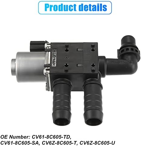 X AUTOHAUX CV61 8C605 TD Engine Heater Control Valve Solenoid for Ford Escape 2013 2019 for Ford Transit Connect 2014 2018