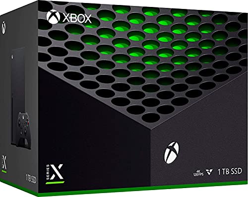 X Box Series X Gaming Console Bundle   1TB SSD Black X Box Console with Two Wireless Controllers  Black and White  and ahaghug Authorized HDMI Cable