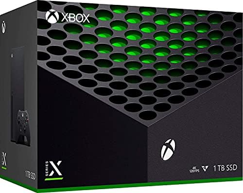 X Box Series X Gaming Console Bundle   1TB SSD Black X Box Console with Two Wireless Controllers  Black and White  and ahaghug Authorized HDMI Cable