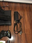 Xbox 360 S 250GB Black Console Model 1439 2 Controllers   Kinnect And Extra