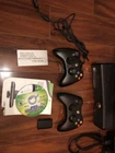Xbox 360 S 250GB Black Console Model 1439 2 Controllers   Kinnect And Extra