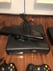 Xbox 360 S 250GB Black Console Model 1439 2 Controllers   Kinnect And Extra