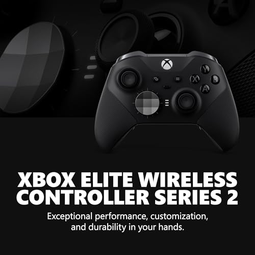 Xbox Elite Series 2 Core Wireless Gaming Controller   Black   Xbox Series X S  Xbox One  Windows PC  Android  and iOS