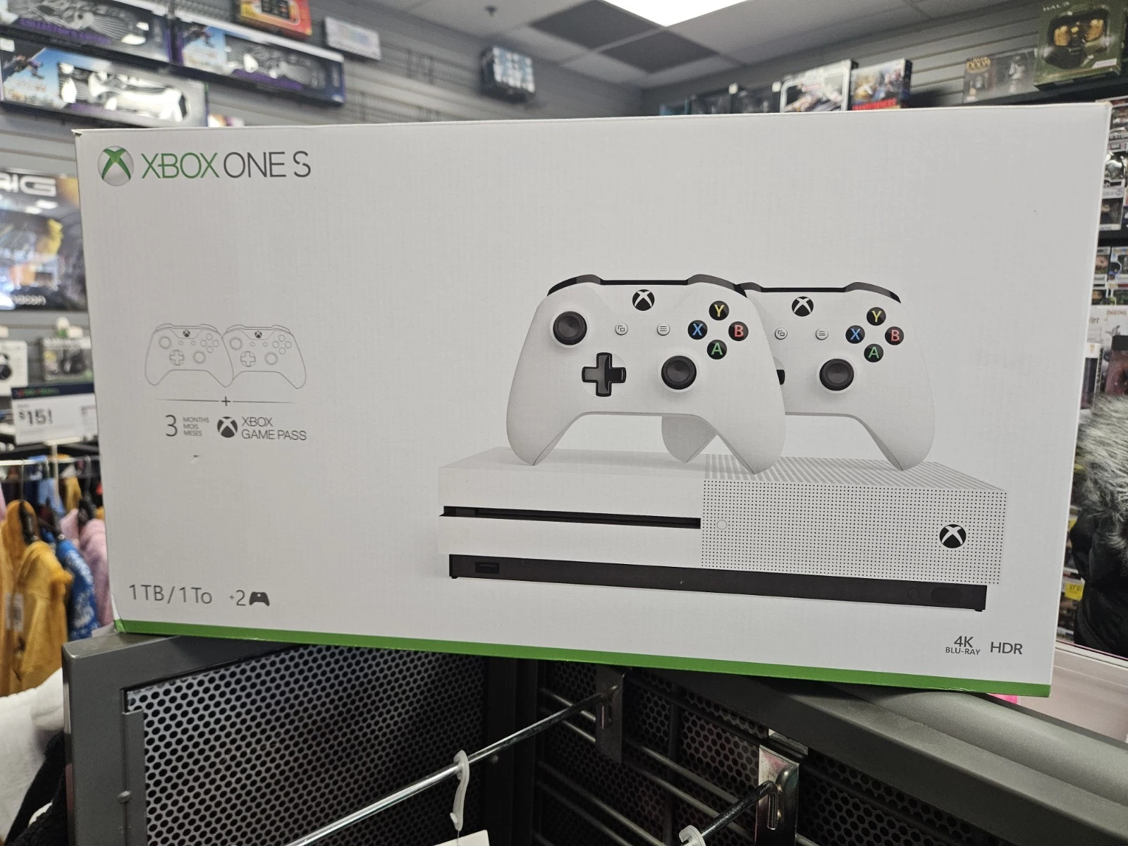Xbox One S 1TB Console with Dual Wireless Controllers   White