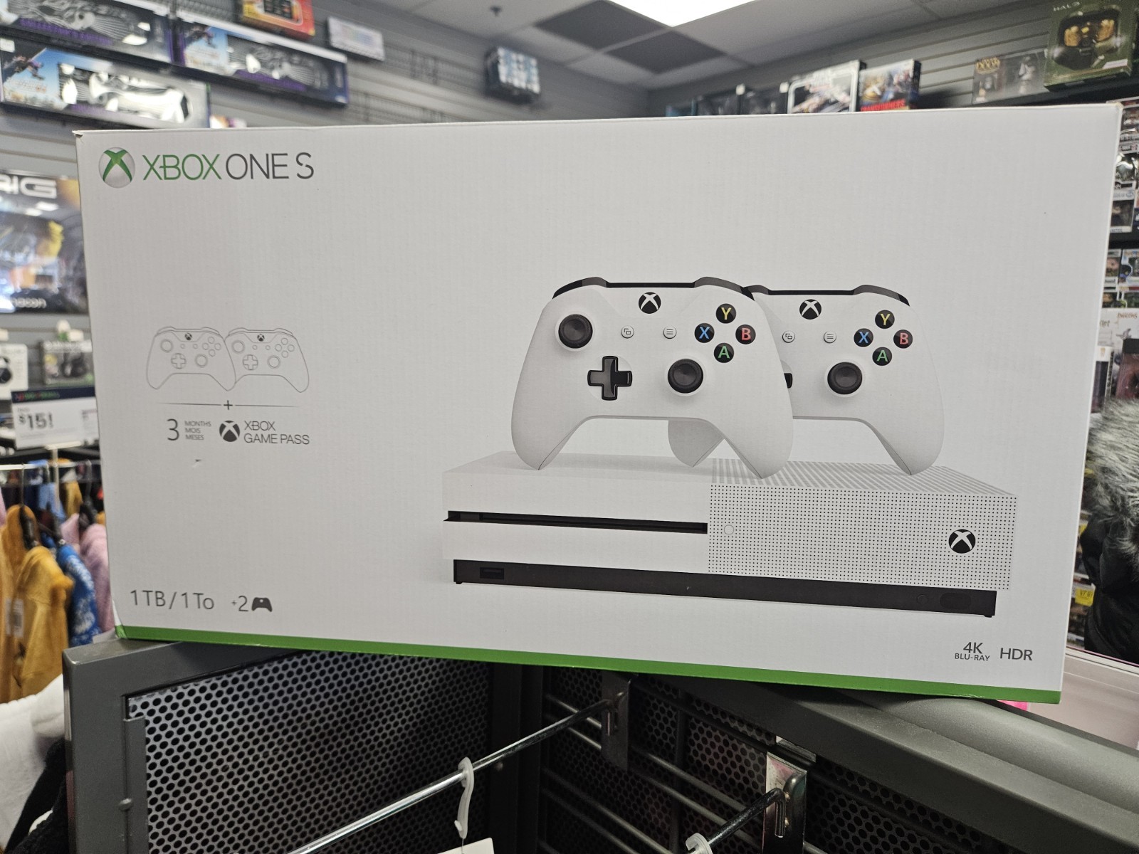 Xbox One S 1TB Console with Dual Wireless Controllers   White