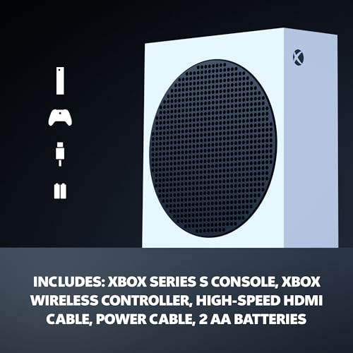 Xbox Series S   All Digital Gaming Console   512GB SSD   Includes Wireless Controller   120FPS   Robot White