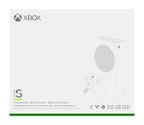 Xbox Series S - All Digital Gaming Console - 512GB SSD - Includes Wireless Controller - 120FPS (Renewed Premium)