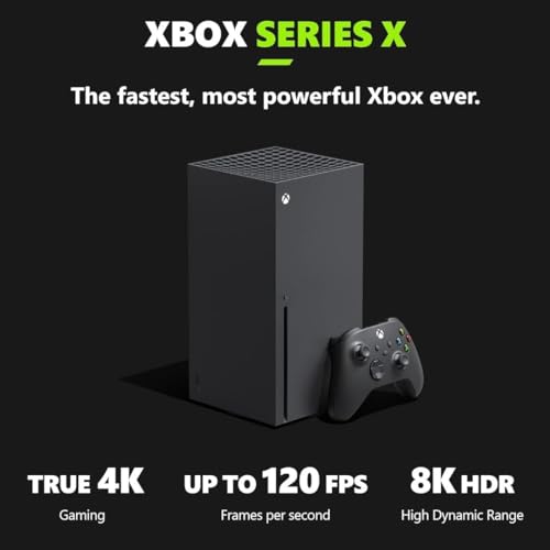 Xbox Series X   Gaming Console   1TB SSD   Includes Wireless Controller   4K Gaming   120FPS   Carbon Black