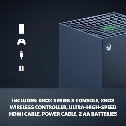 Xbox Series X   Gaming Console   1TB SSD   Includes Wireless Controller   4K Gaming   120FPS   Carbon Black