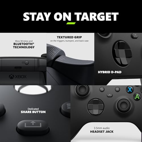 Xbox Wireless Gaming Controller  2025    Carbon Black   Play on Xbox  Windows  Android  iOS  FireTV Sticks  Smart TVs  VR Headsets