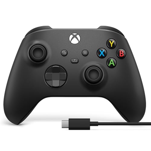 Xbox Wireless Gaming Controller (2025) – Carbon Black – Play on Xbox, Windows, Android, iOS, FireTV Sticks, Smart TVs, VR Headsets