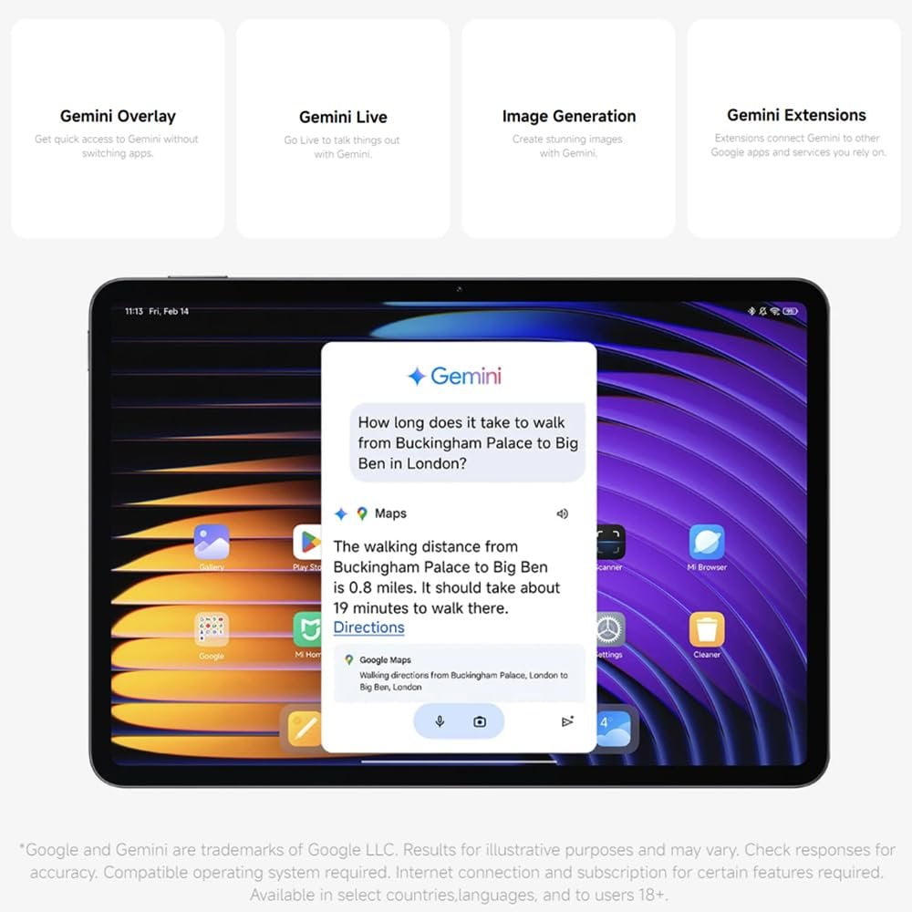 Xiaomi Pad 7 Ai WiFi Version Global No Calls or Text 11 2 inches 3 2K 144Hz 8850mAh Bluetooth 5 4 Four Speakers 13 Mp Model 2410CRP4CG Green  256GB   8GB