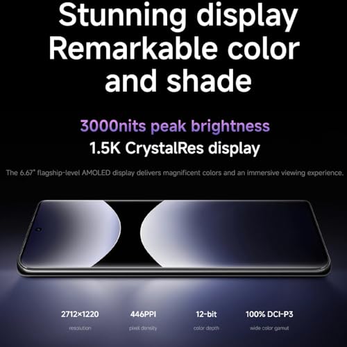 Xiaomi Redmi Note 14 Pro 5G   4G LTE  for Tmobile Mint Tello & Global   256GB   8GB  NFC 6 67 120Hz 200MP Pro AI Camera Model 24090RA29G Unlocked Dual Sim  Midnight Black