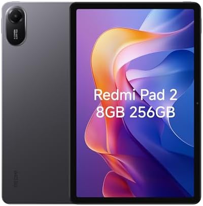 Xiaomi Redmi Pad 2 Only WiFi  No Calls or Text  11 2 5K Octa Core 4 Speakers Global ROM 9000mAh Bluetooth 5 3 8MP Model 25040RP0AL  Graphite Gray  256GB   8GB 