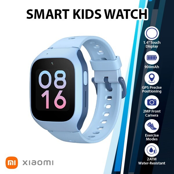 Xiaomi Smart Kids Watch GPS Bluetooth Video Call Android iOS Smartwatch   BLUE