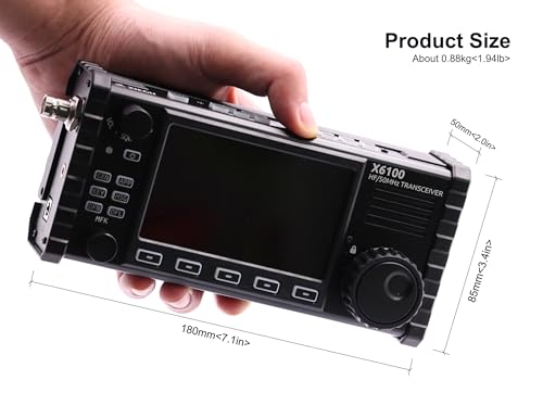 Xiegu X6100 HF Transceiver SDR HF/50MHz Full Mode Built in Battery and Auto Antenna Tuner