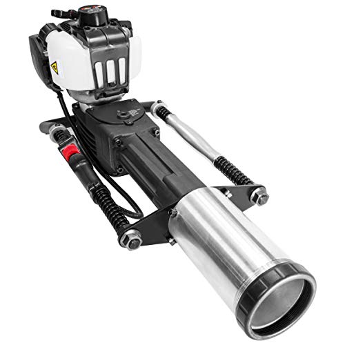 XtremepowerUS 38cc Gas Powered T Post Driver Fence Post Driver Gasoline Piling 4 Stroke EPA Certificated w/Rolling Case