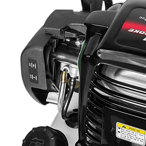 XtremepowerUS 38cc Gas Powered T Post Driver Fence Post Driver Gasoline Piling 4 Stroke EPA Certificated w/Rolling Case