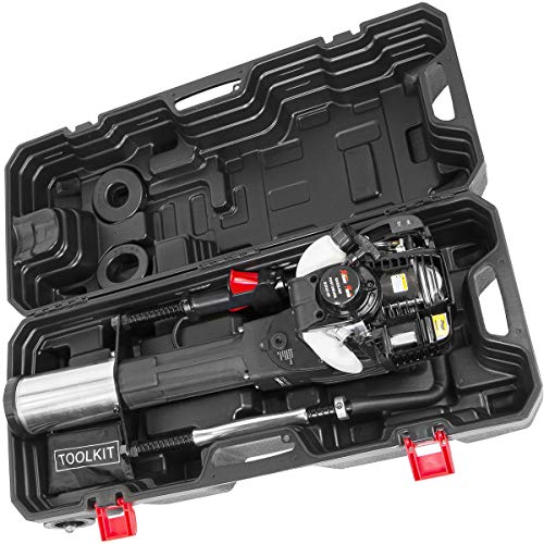 XtremepowerUS 38cc Gas Powered T Post Driver Fence Post Driver Gasoline Piling 4 Stroke EPA Certificated w/Rolling Case