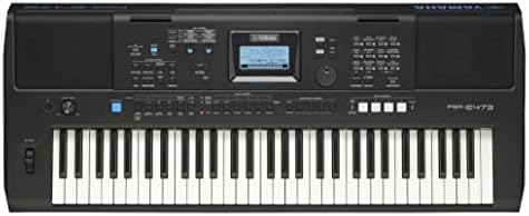 YAMAHA  61 Key Touch Sensitive Advanced Portable Keyboard with Power Adapter   PSRE473 