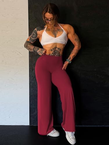 YEOREO Workout Leggings Womens No Front Seam Straight Leggings 29/ 31 5/ 33/ 35  High Waist Buttery Eddiy Gym Yoga Pants