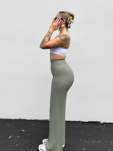 YEOREO Workout Leggings Womens No Front Seam Straight Leggings 29/ 31 5/ 33/ 35  High Waist Buttery Eddiy Gym Yoga Pants