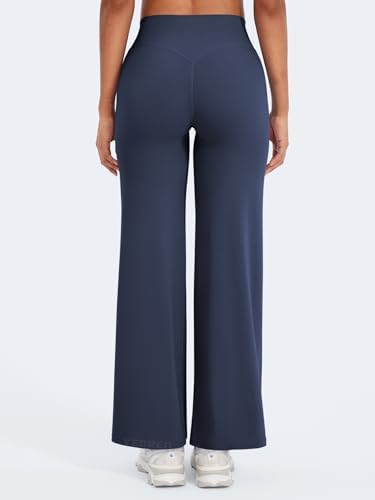 YEOREO Workout Leggings Womens No Front Seam Straight Leggings 29/ 31 5/ 33/ 35  High Waist Buttery Eddiy Gym Yoga Pants