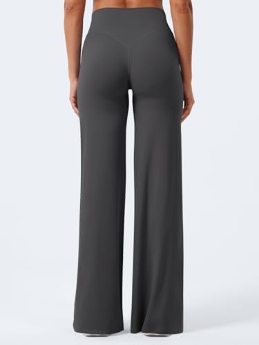 YEOREO Workout Leggings Womens No Front Seam Straight Leggings 29/ 31 5/ 33/ 35  High Waist Buttery Eddiy Gym Yoga Pants