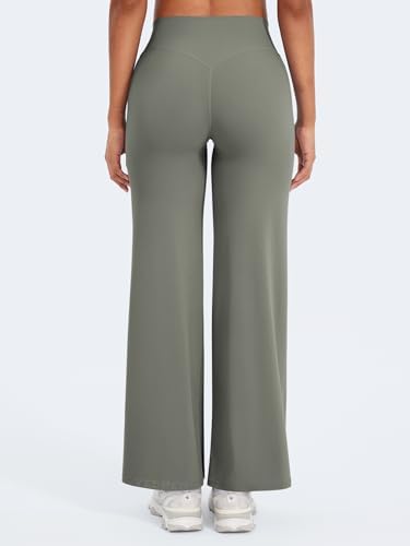 YEOREO Workout Leggings Womens No Front Seam Straight Leggings 29/ 31 5/ 33/ 35  High Waist Buttery Eddiy Gym Yoga Pants