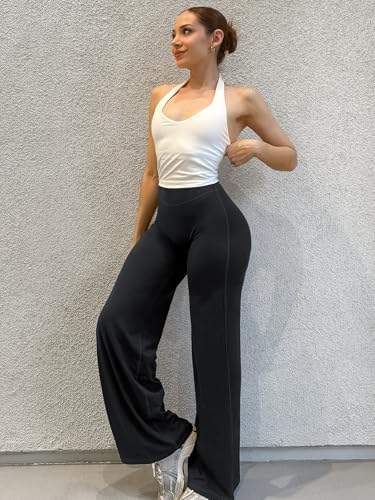 YEOREO Workout Leggings Womens No Front Seam Straight Leggings 29/ 31 5/ 33/ 35  High Waist Buttery Eddiy Gym Yoga Pants