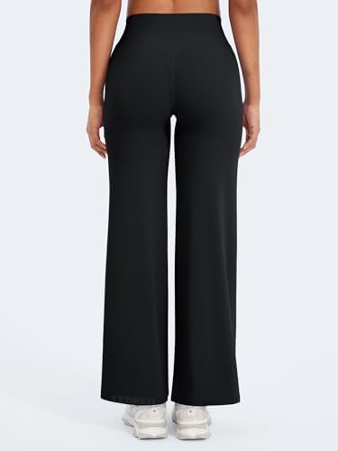 YEOREO Workout Leggings Womens No Front Seam Straight Leggings 29/ 31 5/ 33/ 35  High Waist Buttery Eddiy Gym Yoga Pants