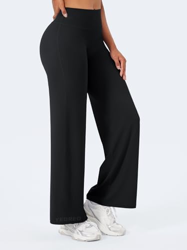 YEOREO Workout Leggings Womens No Front Seam Straight Leggings 29/ 31 5/ 33/ 35  High Waist Buttery Eddiy Gym Yoga Pants