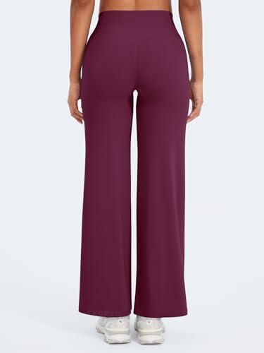 YEOREO Workout Leggings Womens No Front Seam Straight Leggings 29/ 31 5/ 33/ 35  High Waist Buttery Eddiy Gym Yoga Pants