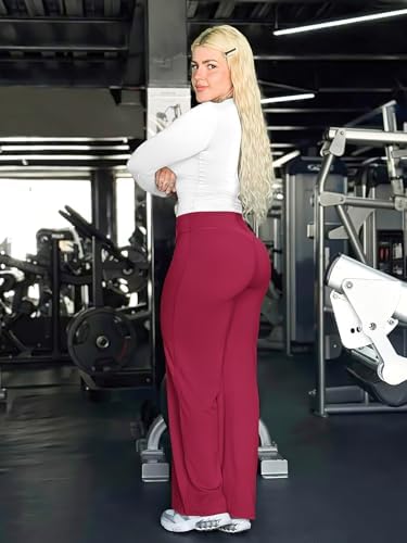 YEOREO Workout Leggings Womens No Front Seam Straight Leggings 29/ 31 5/ 33/ 35  High Waist Buttery Eddiy Gym Yoga Pants