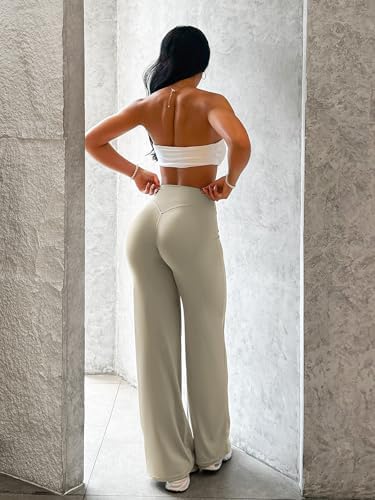 YEOREO Workout Leggings Womens No Front Seam Straight Leggings 29/ 31 5/ 33/ 35  High Waist Buttery Eddiy Gym Yoga Pants