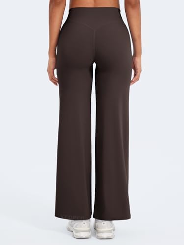 YEOREO Workout Leggings Womens No Front Seam Straight Leggings 29/ 31 5/ 33/ 35  High Waist Buttery Eddiy Gym Yoga Pants