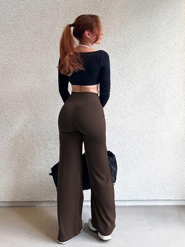 YEOREO Workout Leggings Womens No Front Seam Straight Leggings 29/ 31 5/ 33/ 35  High Waist Buttery Eddiy Gym Yoga Pants