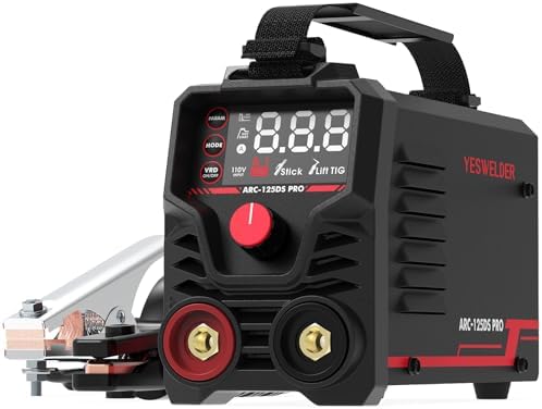 YESWELDER 205Amp Stick Welder Large LED Display  Digital Inverter IGBT ARC Welding Machine  110V/220V Dual Voltage Hot Start Portable MMA Welder Machine  Arc force