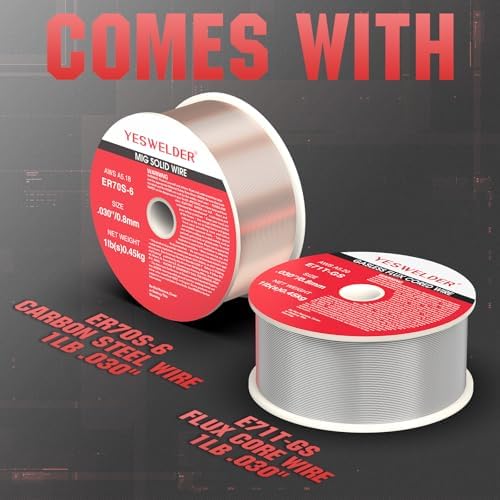 YESWELDER MIG 140DS PRO MIG Welder  140Amp 110/220V Dual Voltage  4 in 1 Gas MIG/Flux Core MIG/Lift TIG/Stick Multiprocess MIG Welding Machine