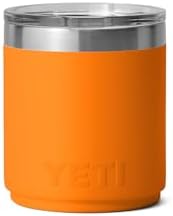 YETI Rambler Lowball apilable 2.0 de 10 onzas, aislado al vacío, acero inoxidable con tapa MagSlider, color negro