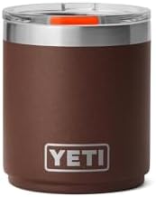 YETI Rambler Lowball apilable 2.0 de 10 onzas, aislado al vacío, acero inoxidable con tapa MagSlider, color negro