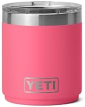 YETI Rambler Lowball apilable 2.0 de 10 onzas, aislado al vacío, acero inoxidable con tapa MagSlider, color negro