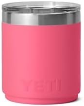 YETI Rambler Lowball apilable 2.0 de 10 onzas, aislado al vacío, acero inoxidable con tapa MagSlider, color negro