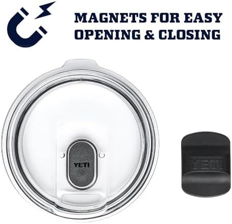 YETI Rambler Lowball apilable 2.0 de 10 onzas, aislado al vacío, acero inoxidable con tapa MagSlider, color negro