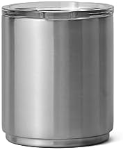 YETI Rambler Lowball apilable 2.0 de 10 onzas, aislado al vacío, acero inoxidable con tapa MagSlider, color negro