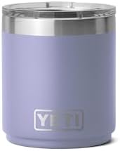 YETI Rambler Lowball apilable 2.0 de 10 onzas, aislado al vacío, acero inoxidable con tapa MagSlider, color negro