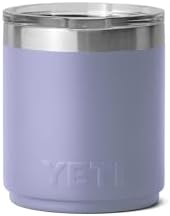 YETI Rambler Lowball apilable 2.0 de 10 onzas, aislado al vacío, acero inoxidable con tapa MagSlider, color negro